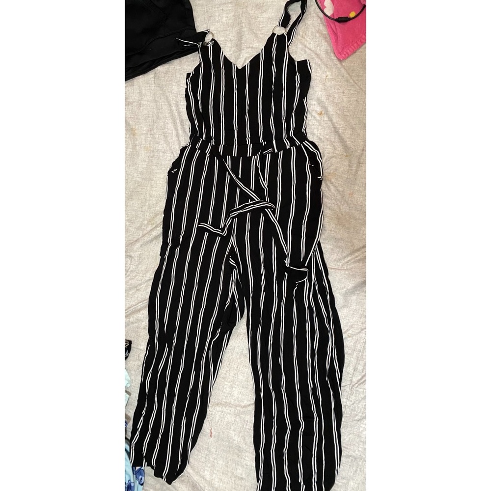 Black and white jumpsuit